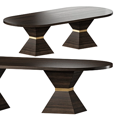 Customizable Glenndale Table by Cazarina 3D model image 1 