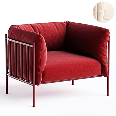 Luxury LOGGIA Armchair: Elegant Design 3D model image 1 