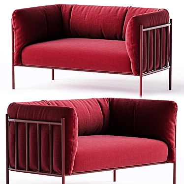 Modern 2-Seater LOGGIA Sofa 3D model image 1 