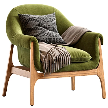 INDIO WOOD ACCENT CHAIR IN HAZE