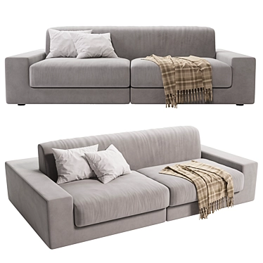 Modern Slim Sofa Table Design 3D model image 1 