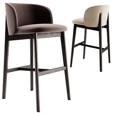 Sleek Calligaris Abrey Stool 2017 3D model image 1 