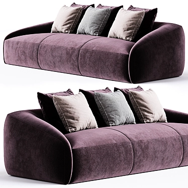 Contemporary Daija Sofa in Millimeters 3D model image 1 