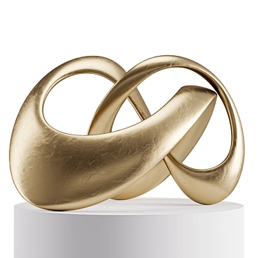 Infinity Loop Art Sculpture 3D model image 1 