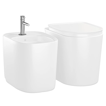  RAK-VALET Back to Wall Toilet, Alpine White 3D model image 1 