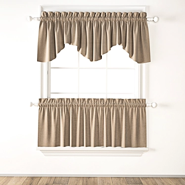 Polygonal Curtain Model Archive 3D model image 1 