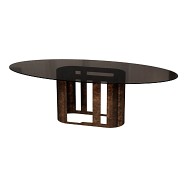 OASI Round Dining Table 3D model image 1 