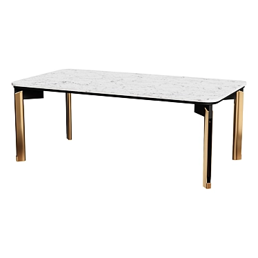 Elegant Mirage 36 Dining Table 3D model image 1 