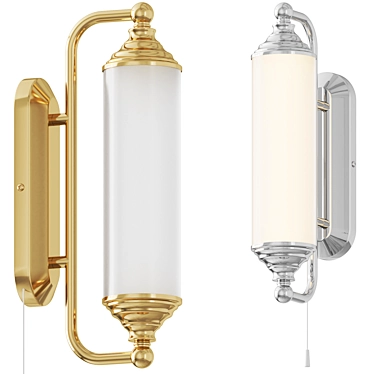 Elegant Tube Sconce Light 3D model image 1 