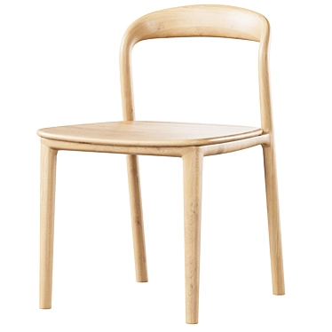 Modern Lugano Chair, Armless 3D model image 1 