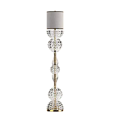 Crystal floor lamp, Lalique-inspired 3D model image 1 