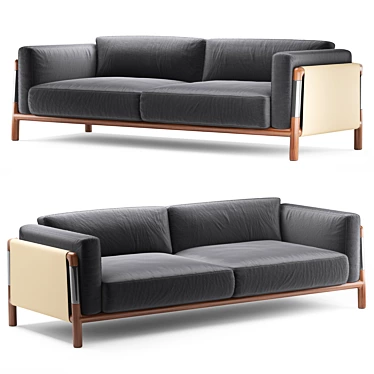 Designer Giorgetti Urban Sofa 3D model image 1 