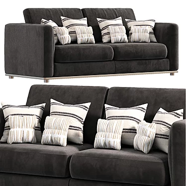 Modern 3-Piece Hamilton Sofa Set 3D model image 1 