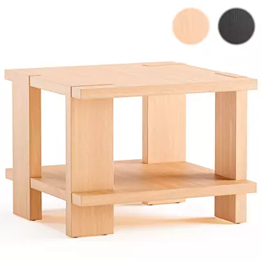 Modern ROLAND Side Table, Westelm 3D model image 1 