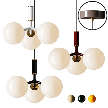 Elegant MARIAS Pendant Lamp 3D model image 1 