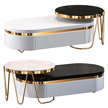 Nordic Style Coffee Table 3D model image 1 