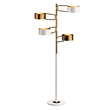 Sleek Brompton Floor Lamp 3D model image 1 