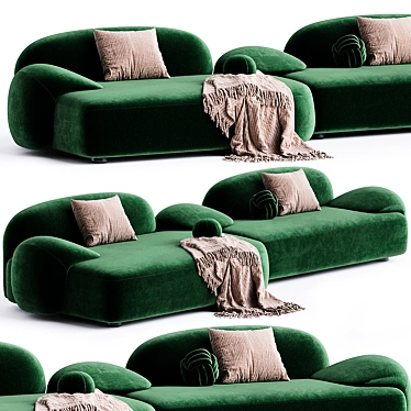  Modern Fabric Sofa 2014 Collection 3D model image 1 