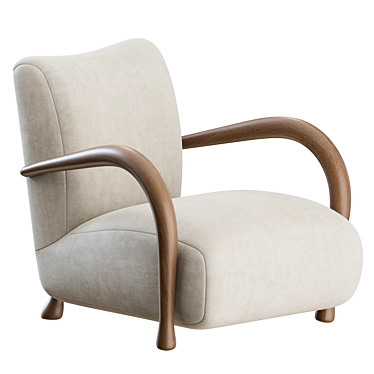 Modern Sula Lounge Chair, Elegant 3D model image 1 