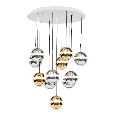 Elegant Ceiling Light Fixture 3D model image 1 