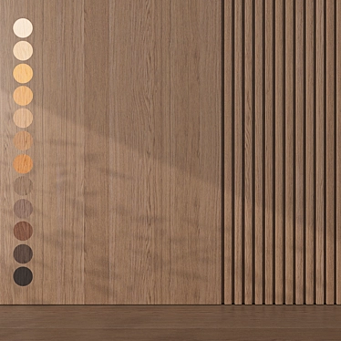 Oak Wood Texture Pack 083 3D model image 1 