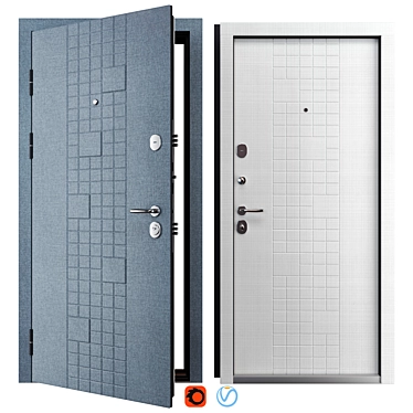 Bear Metal Entry Door, DM3 3D model image 1 