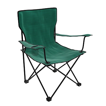 Portable Camp Chair, PBR Textures 3D model image 1 