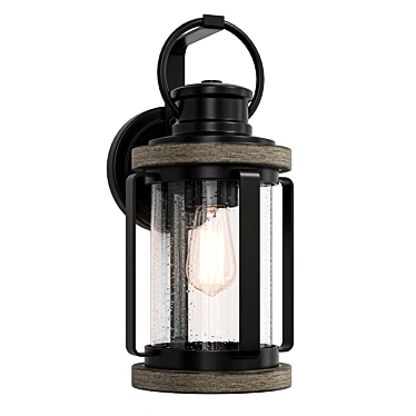 Slender Outdoor Wall Sconce Fixture 3D model image 1 