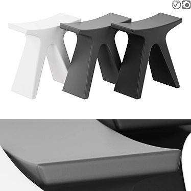 Modern Geometric Sculpture Art 3D model image 1 