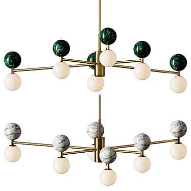 PBR-Optimized Dalt Pendant Light 3D model image 1 