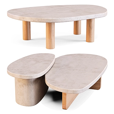 Mush Coffee & Side Tables - Mortex Organic Design 3D model image 1 