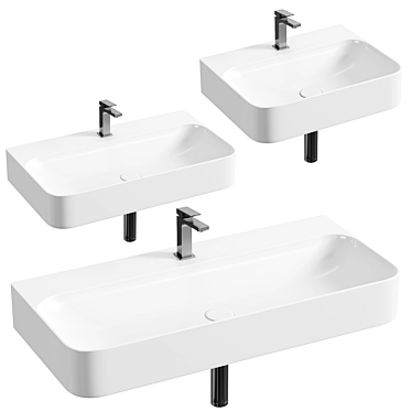 Excellent Orido Washbasin Collection 3D model image 1 