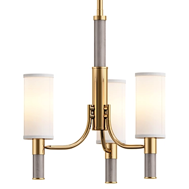 Contemporary Paulino Chandelier Fixture 3D model image 1 