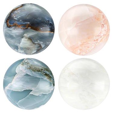 Marble Multi-Color Tile Set 3D model image 1 