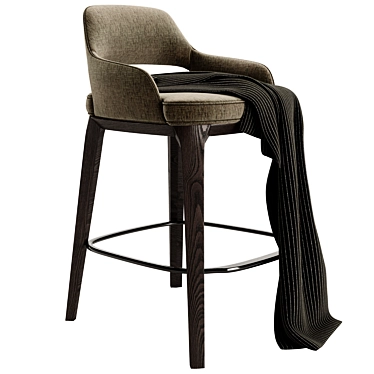 Modern Chic Poliform Sophie Stool 3D model image 1 