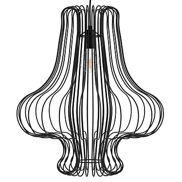 Modern Steel Lampshade Can-Can 3D model image 1 