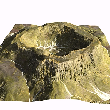 8K Real-Scale Mountain Model 3D model image 1 