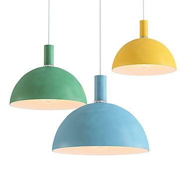 Minimalist Nordic Pendant Light 3D model image 1 