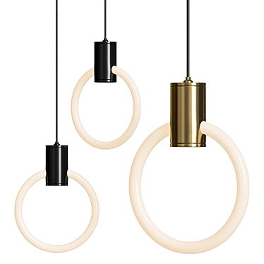 Modern Pendant Light Set 3D model image 1 