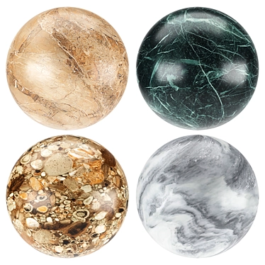 Marble Texture Set with Varieties 3D model image 1 