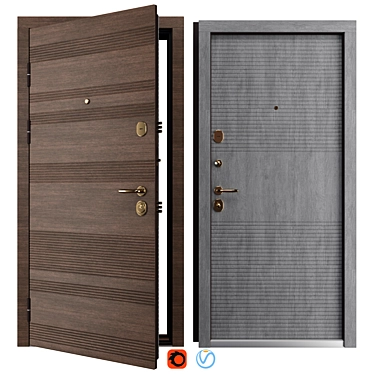  Status Metal Entry Door (Bear) 3D model image 1 