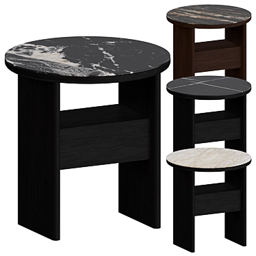 Modern Italian Design Side Table 3D model image 1 