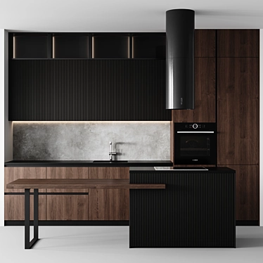 Sleek Modern Kitchen Design 2015 3D model image 1 