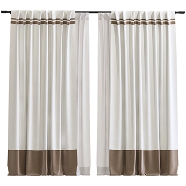 Retro Curtains Redesign Service 3D model image 1 