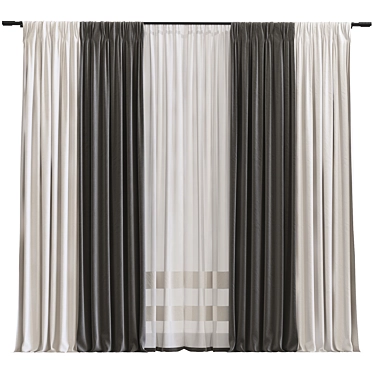 Elegant Curtain Redesign 3D model image 1 