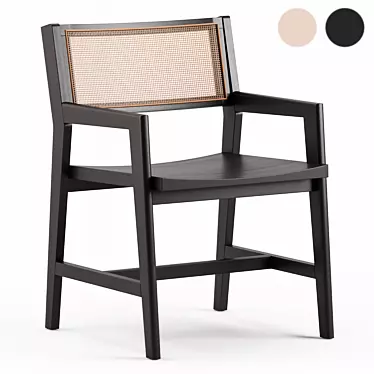 Modern Lakeport Dining Chair - Pottery Barn 3D model image 1 