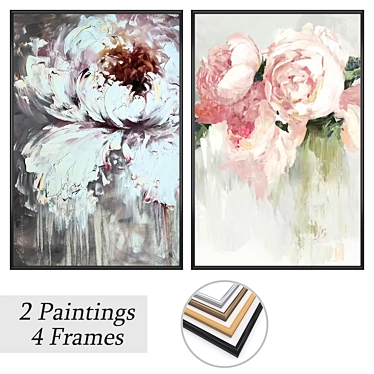 Artwork Set with Frame Options 3D model image 1 