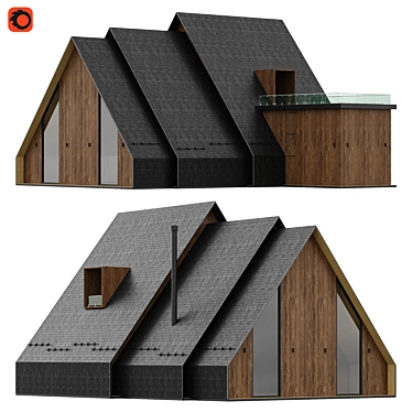 A-Frame Style House Model 3D model image 1 