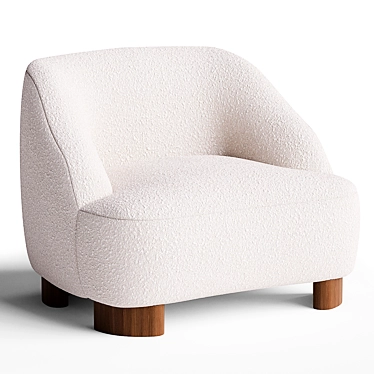 Modern MARGAS LC1 Armchair in 3D 3D model image 1 