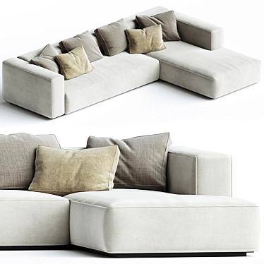 Elegant Flexform GRANDEMARE Sofa 3D model image 1 